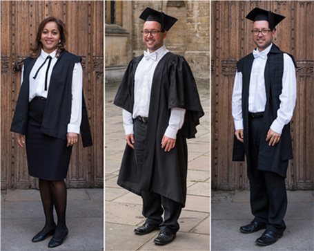 oxford graduation gown colours