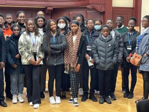 Kingsgen pupils in Mordan Hall during visit to College