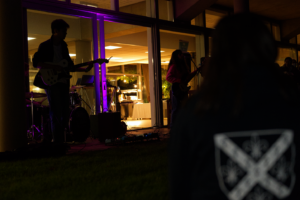 JCR band playing at the Fireworks display