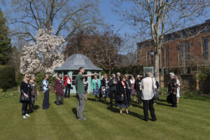 Alumnae on a Garden Tour around the College