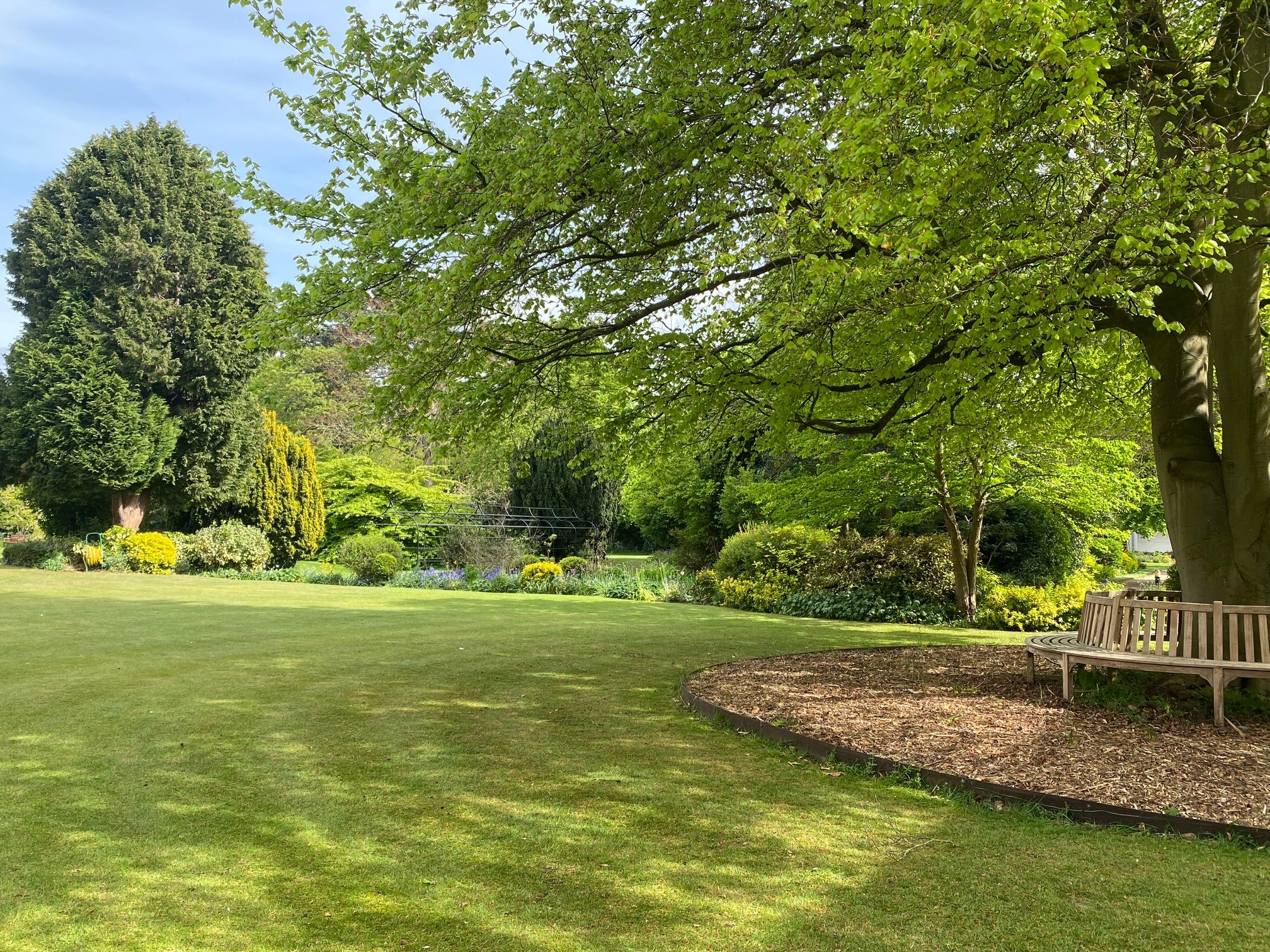 View across croquet lawn