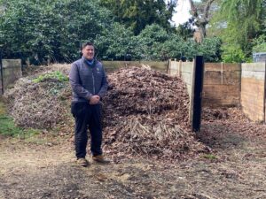 Head Gardner by compost bays