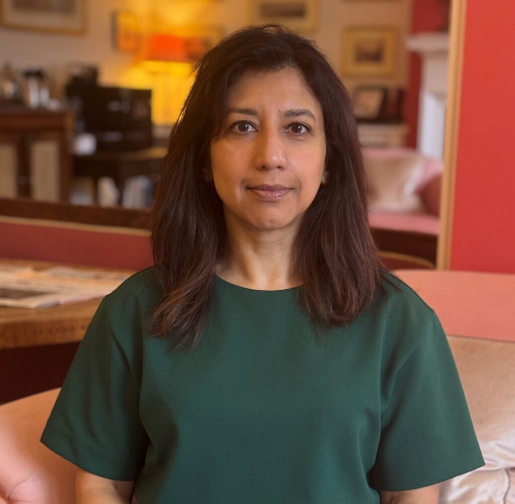 Professor Asifa Majid in the Senior Common Room at St Hugh's