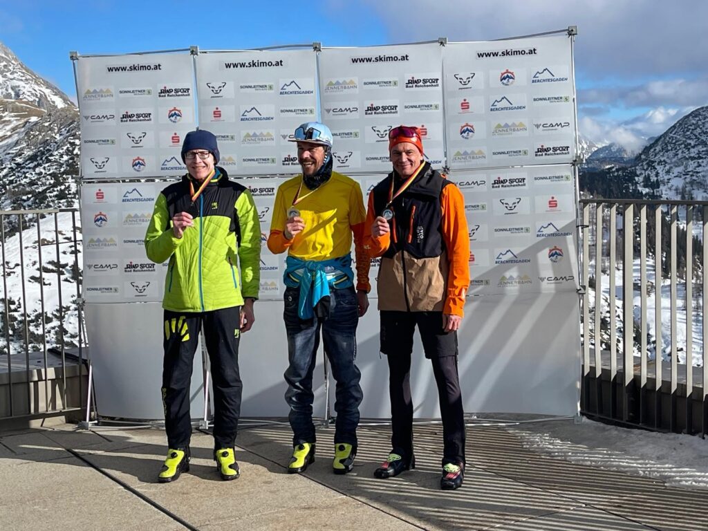 Horst is pictured on left with his silver medal