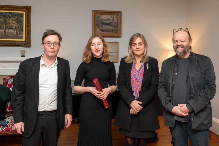 Gavriella receiving her award