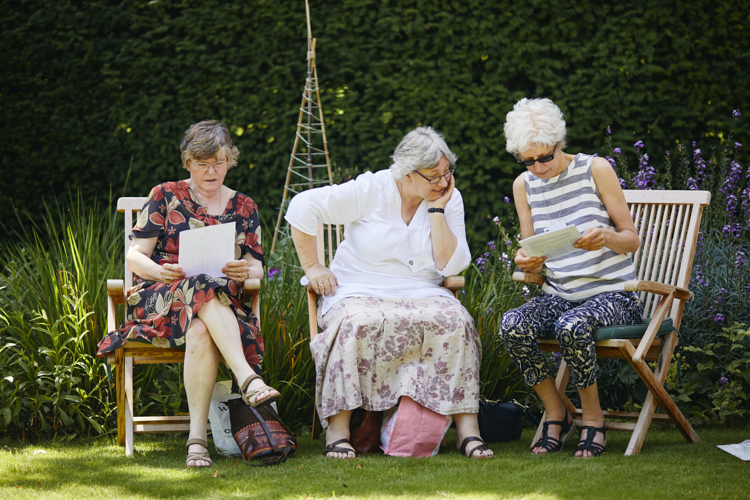 Alumni at summer party