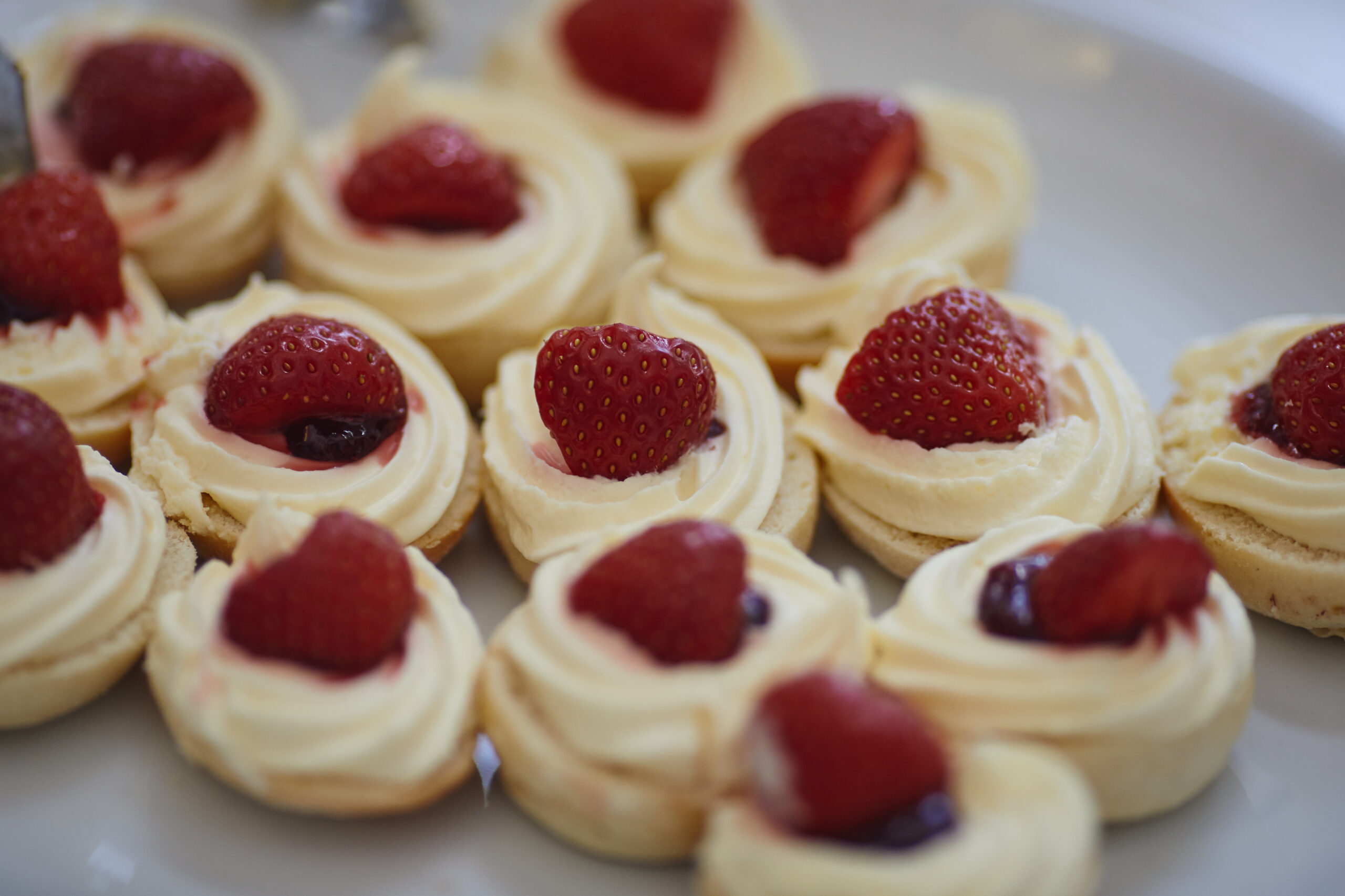 Canapes at summer party