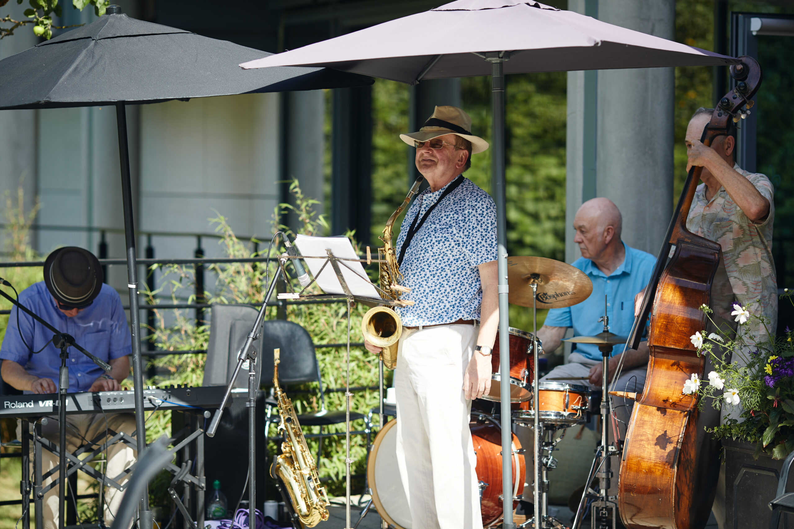 Band at the summer party