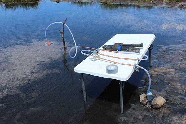 Sampling in Tanzania - Prof Ballentine, Rift Valley Helium deposit discovery. Photo by Dr Pete Barry