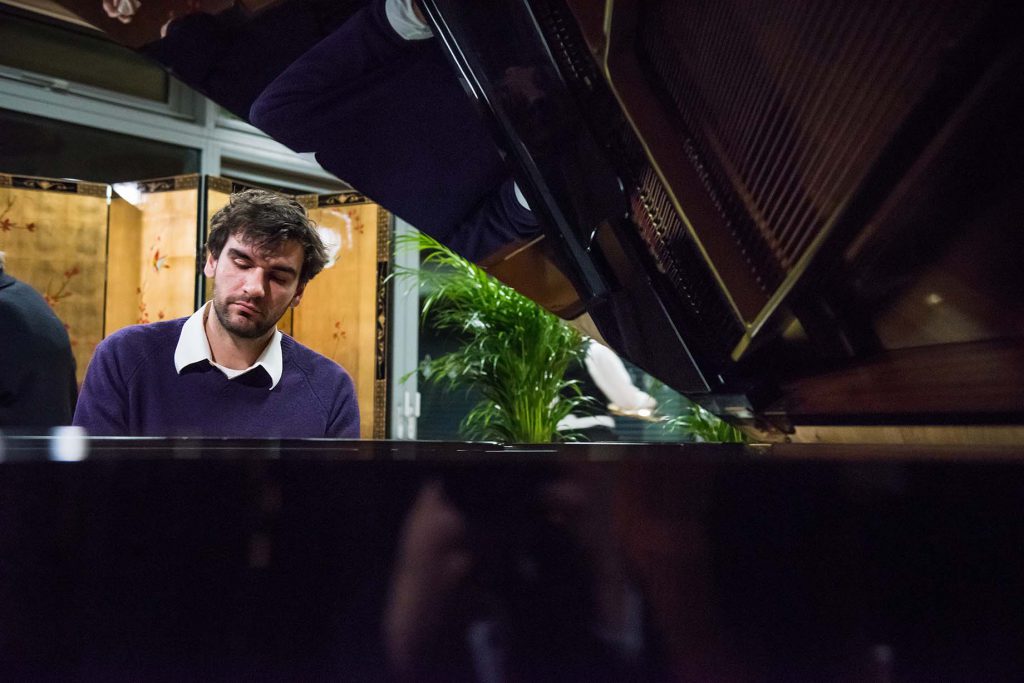 David Watson playing the piano