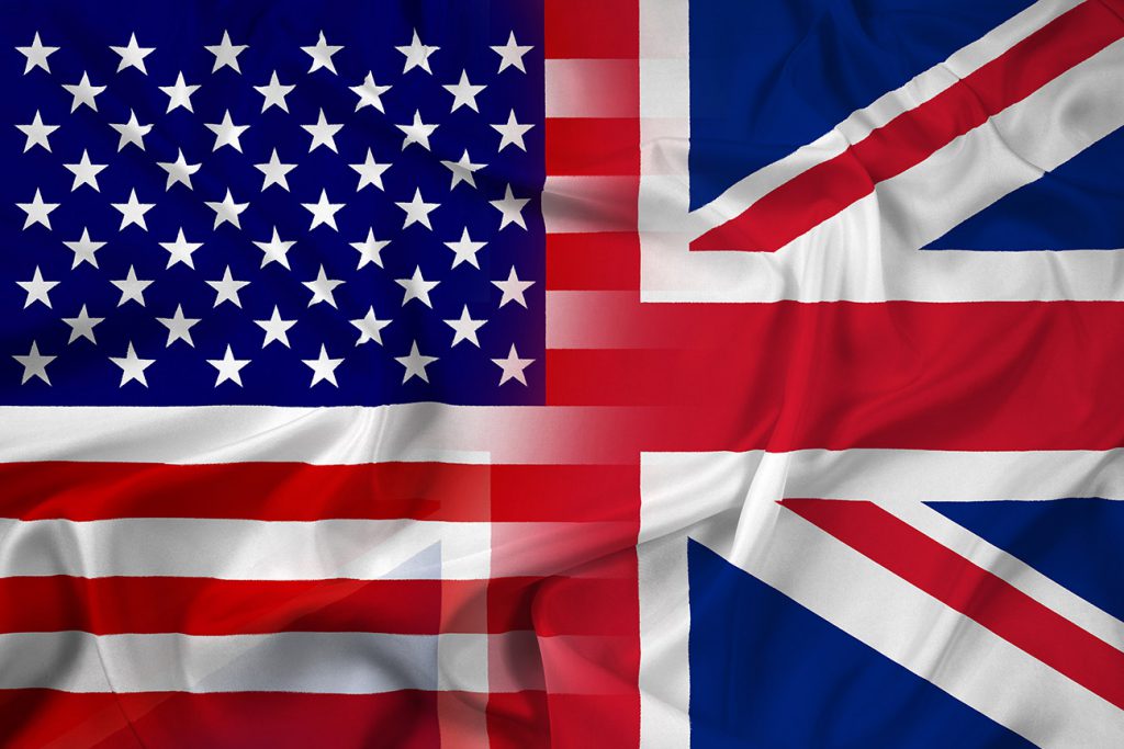 American Flag merged with the Union Jack